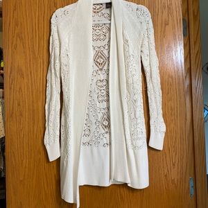 White cardigan, excellent condition